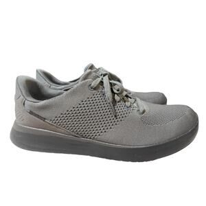 Kizik Lima Gray Mesh Hands Free Sneaker EUC Men size 13
